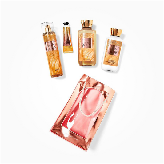 Set de regalo In The Stars Bath & Body Works - 236ml Body Mist, 236ml Body Lotion, 295ml Body Wash, 29ml Paraffin Hand Cream