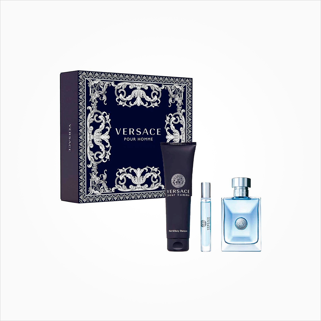 Set Versace Pour Homme - EDT Hair & Body Shampoo Caballero