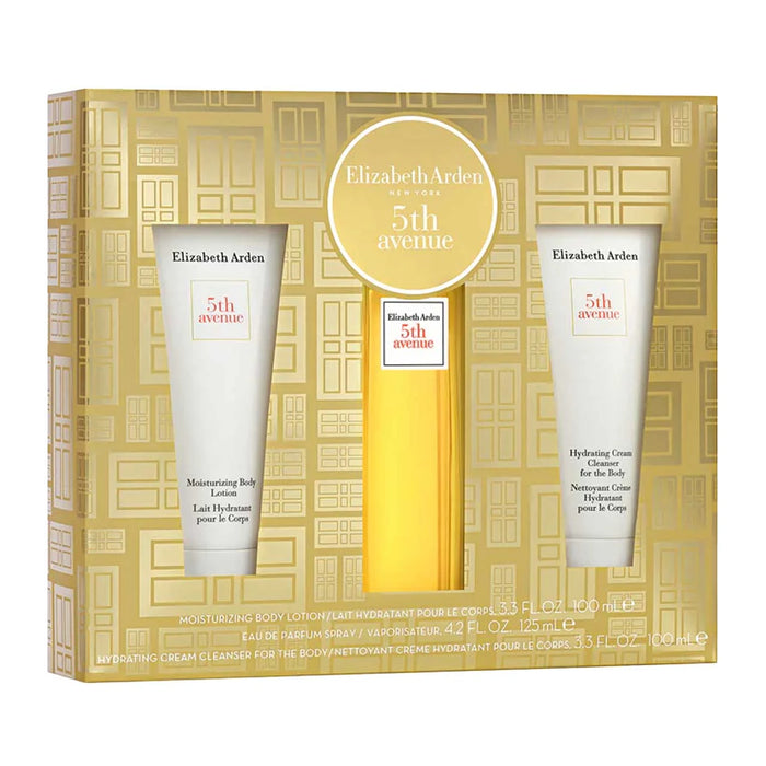Set 5th Avenue Elizabeth Arden - EDP 125ml, Body Lotion 100ml y Body Cleanser 100ml Dama