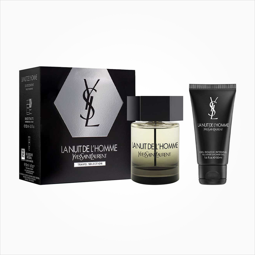 Set La Nuit De L'Homme Yves Saint Laurent - EDT 100ml, Gel 50ml Caballero
