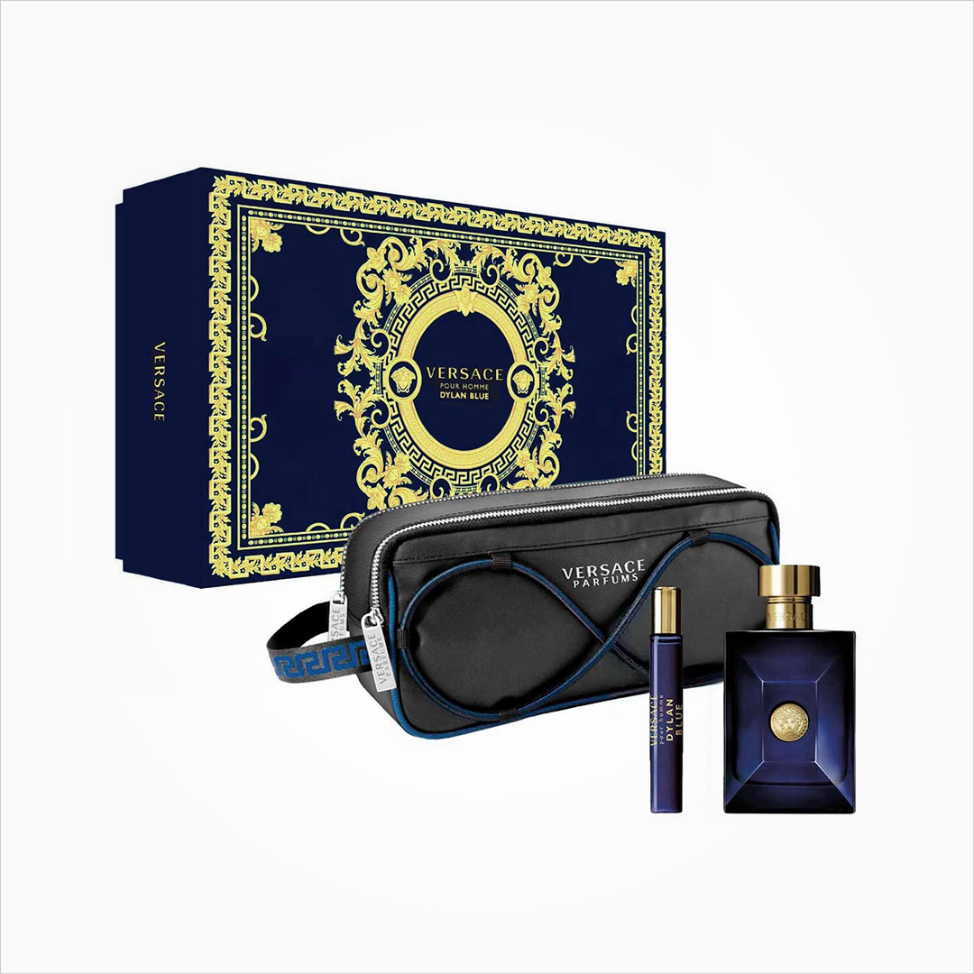 Versace Pour Homme Dylan Blue - EDT 100ml, 10ml, Bolsa de Viaje Caballero